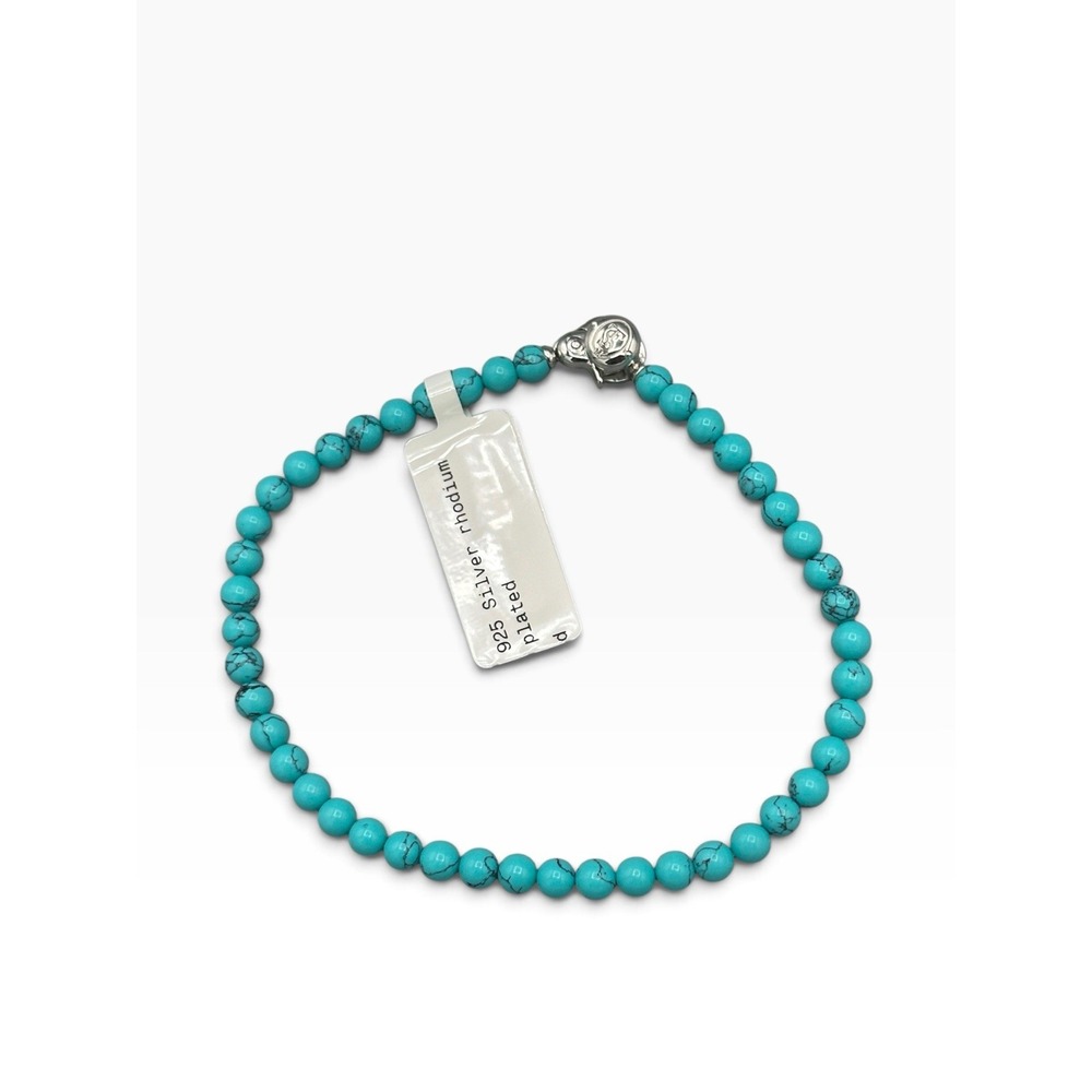 TI SENTO Milano Turquoise Beaded Bracelet 925 Sterling Silver